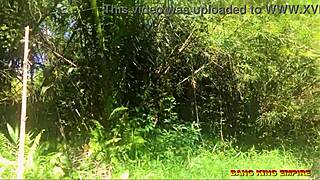 Big Dick Pounds African Whore's Wet Pussy Outdoors