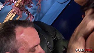 brunette tammie lee endures double penetration and anal pounding in intense fmm threesome with facial finish