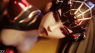 Widowmaker, you love that big anal creampie filling you up?