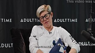 Blonde Ebony FFM Casting Shares Petite Pornstar's Monster Cock