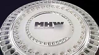 busty blonde milf joslyn jane deepthroats and swallows