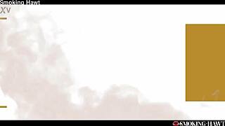 Asian babe goes wild smoking cig while feral on cock