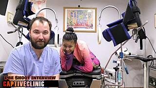 doctor's latex slave raya nguyen gagged deepthroated and fucked in hospital!