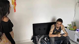 hey hot neighbor, wanna learn free fire sittin' on my cock?