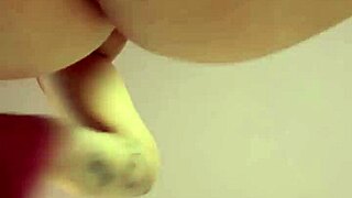 pretty milf shows juicy ass and big tits closeup