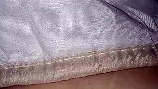 pregnant woman at six months flashes belly and pubic hair in public