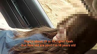 old man pays broke 18yo slut to dump cum in her holes??