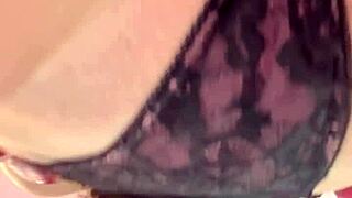 pretty milf shows juicy ass and big tits closeup