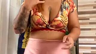 Redhead Wife Flashes Big Pussy Lips Exhibitionist Style