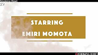 Asian babe goes wild smoking cig while feral on cock