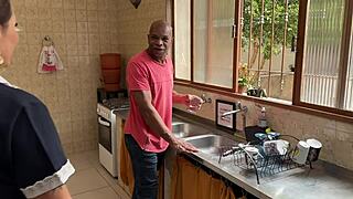 blackmailed housewife tricked into bbc footjob and juicy pussy fuck trailer