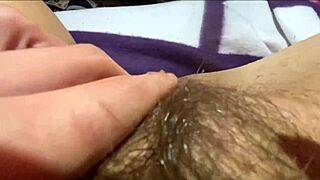 closeup view of big clit reaching orgasm