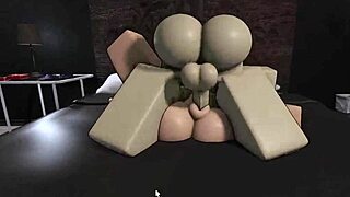 roblox slut takes monster bbc deep in dripping pussy creampie