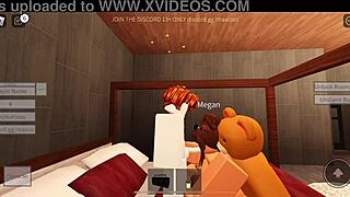 Megan enjoys intense bedroom action.