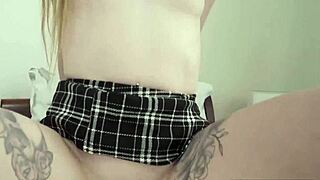 neighbors' juicy shaved pussy rides old man's monster cock.