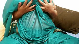 Iranian babe flaunts her massive sexy boobs up close