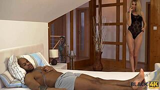 i cheat with athletic black stud pounding my shaved pussy hotel style