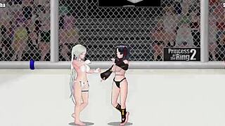 Princess of the Ring 2: Can Natasha beat Sayuri in lesbian catfight?