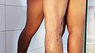 first bathroom romp with roommate