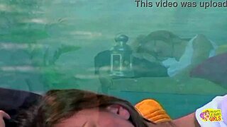 Watch this cute brunette costume slut take big toy in tight pussy