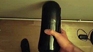 Fucking my fleshlight hard till I cum everywhere