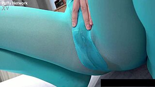 innocent elis pisses wet puffy pussy close up dildo play?