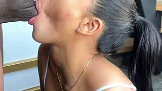 She devours stepbro's BBC like a hungry slut - nysdel couple