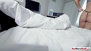 Stepson wakes up horny and pounds busty milf stepmom pov