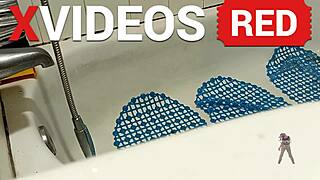 damn my sexy ebony legs lookin fine naked in shower