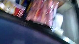 Big Ass Mexican Bends Over in Store Fuck