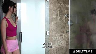 Eliza Ibarra's Wrong Glasses Lead to Shower Pussy Lick and Fuck