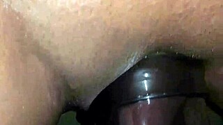 Muscular milf bodybuilder squirts creampie on giant clit after rimjob