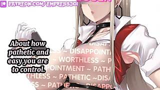 😈 4 min joi challenge: beta, jerk to censored feet or face femdom humiliation! ⏱️