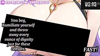 😈 4 min joi challenge: beta, jerk to censored feet or face femdom humiliation! ⏱️