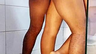 first bathroom romp with roommate