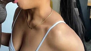 She devours stepbro's BBC like a hungry slut - nysdel couple