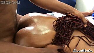 country girl moans orgasms doggy fucked tight pussy by monster cock