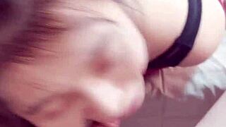 bound foot fetish blowbang with cum swapping licks