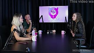 feeling the thrill of jujube's delight in bora cast with bruna carlos - part 1 on sheer red!