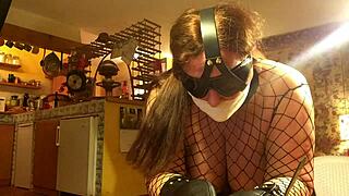 blindfolded and bound... how long can this slut last doggystyle?