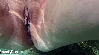 bbw milf takes three underwater creampies deep inside