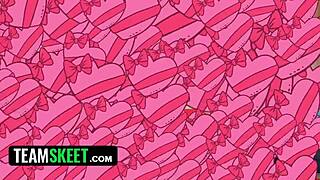 Aubree Valentine shrieks orgasm as Donnie fingers her wet pussy deep