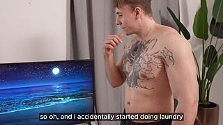 Tailor's Temptation Ends with Cumshot Facial on Redhead Slut