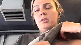 Gym girl flashes tits under top gets wet pussy soaked public stares