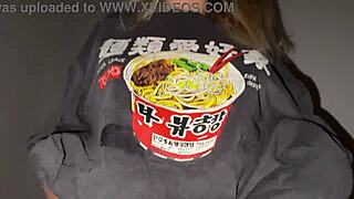 Fucked this skinny asian slut hard in her own home quickie!