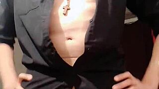 tutorial to edge in your shirt with cum control bursts 😩💦👕