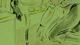 vintage erotic drawings capture hairy retro passion beautifully