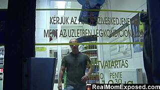 i paid the cashier with my milf blowjob and facial