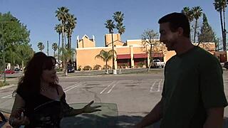 sexy milf vanessa handjobs cum facials in fishnets