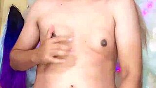 Que Rica Transexual Tocandose Crossdressing Style!